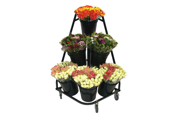 Pyramide rek voor bloemen